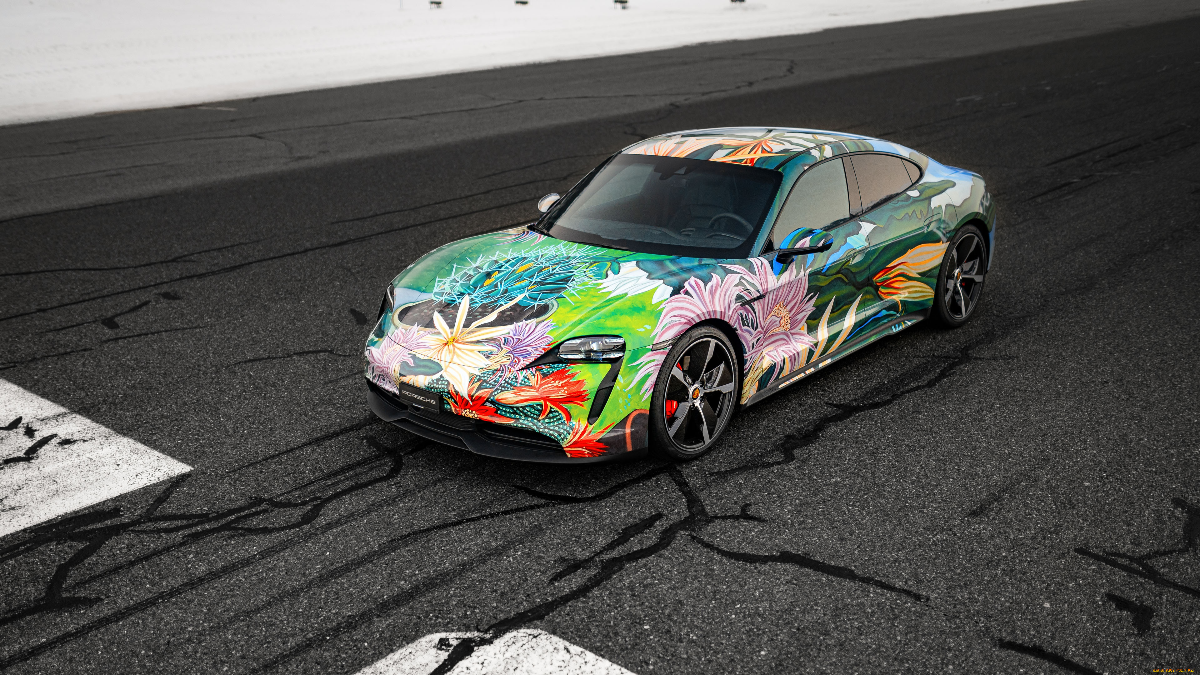 , porsche, taycan, 4s, art, car, by, richard, phillips, 